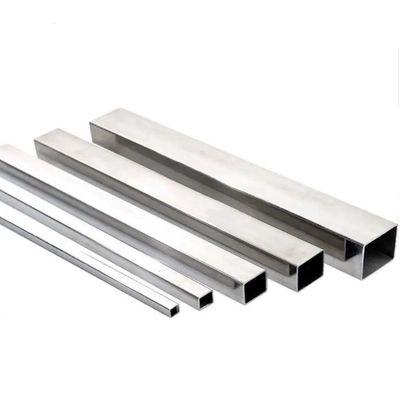 Tubos de aço inoxidável quadrados e retangulares ASTM JIS 201 304 304L 310 316L 2205