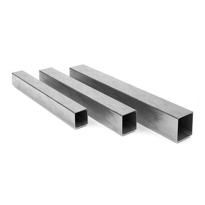Tubos quadrados de aço inoxidável sem costura 304 201 316 8K BA 2B 6mm-2500mm